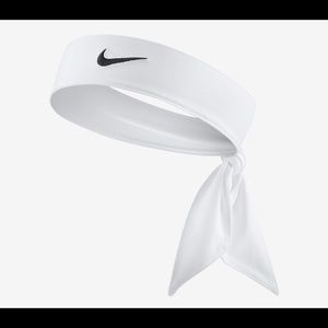 White nike head tie